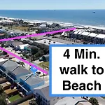Dog And Kid Friendly Beach House - Private Yard & Deck - 3 Min Walk To Beach