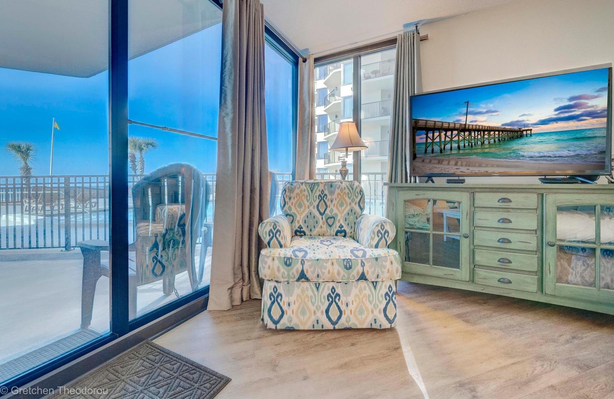 Sunbird Ground Floor Gem With Ocean Views! Free Chairs And Umbrella! By Dolce Getaways Pcb * Panama City Beach