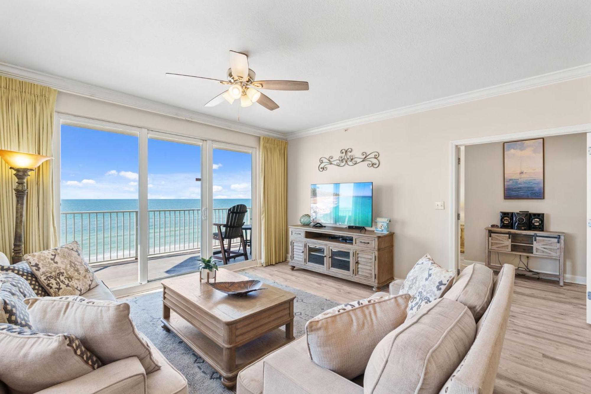 Gulf-front Corner Unit! Stunning Coastline Views! * Panama City Beach