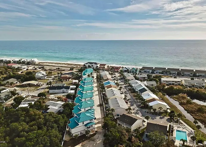 Sunny Pcb Home With Balcony Steps To The Beach!