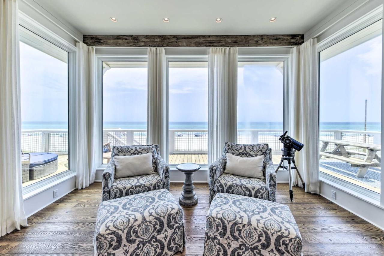 Luxe, Beachfront Pcb With Decks And Grill! Holiday home *