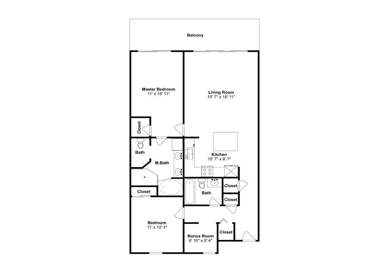 Apartment Laketown Wharf 1523 *