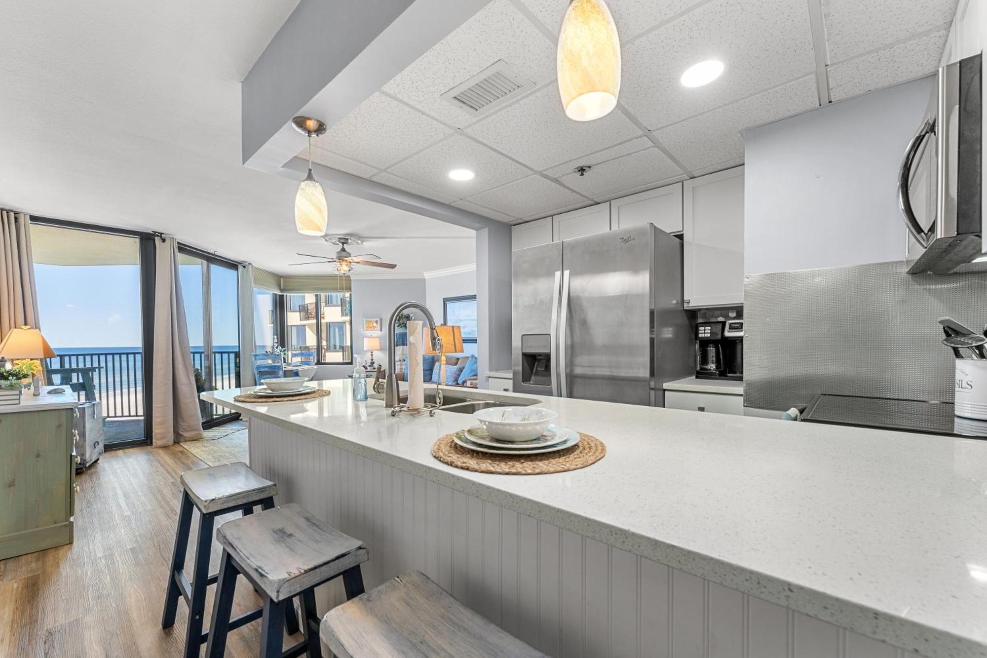 Newly Renovated Beachfront Condo! Free Chair Service! By Dolce Getaways Pcb Panama City Beach