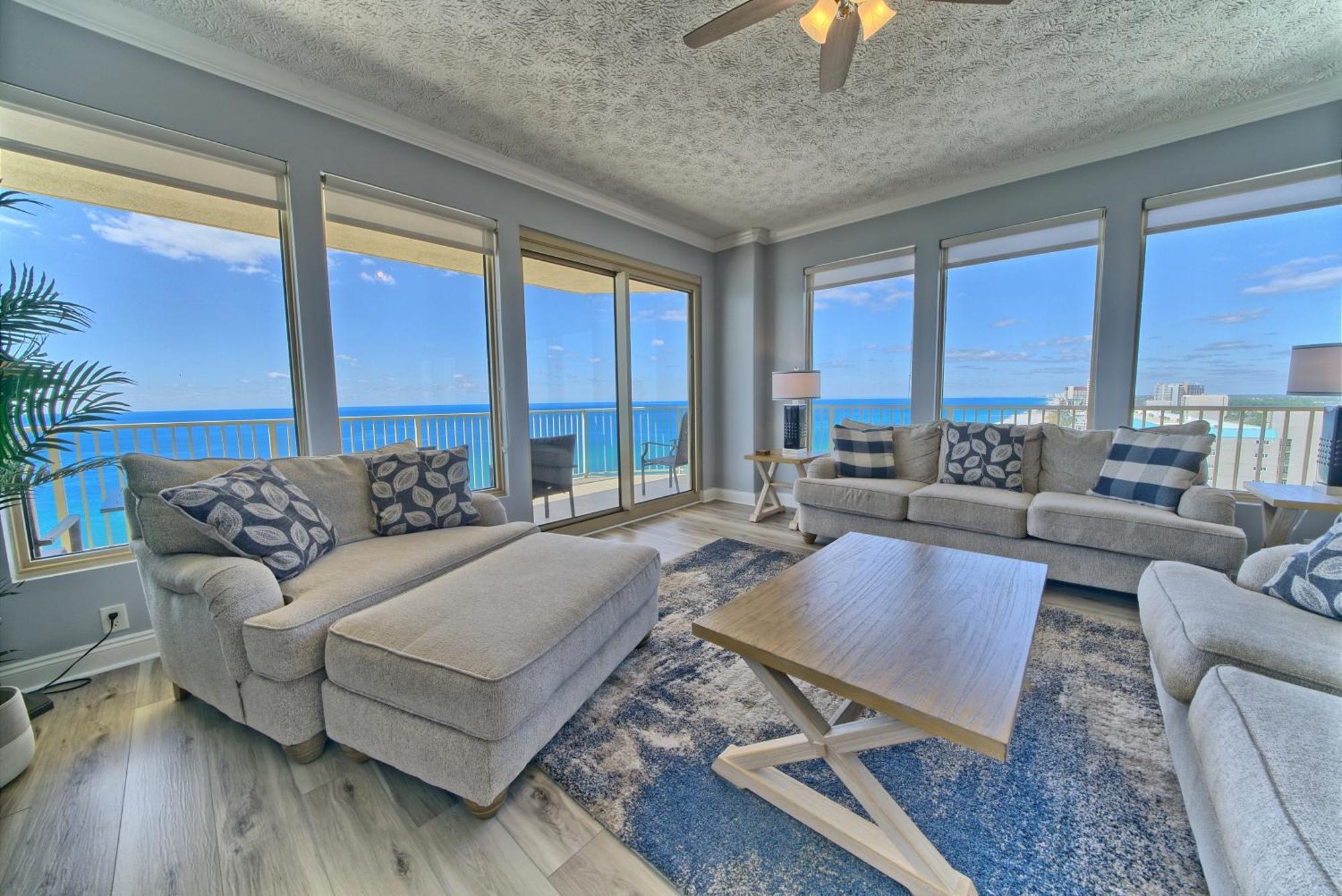 Spacious Tropical At 17th Floor With And Pool Access - Unit 1707 Apartment Panama City Beach