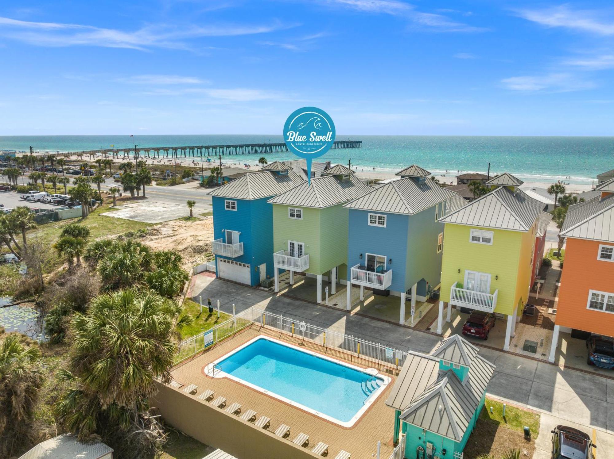 Next To Pier Park! Steps From The Beach! Dog-friendly! Pool!