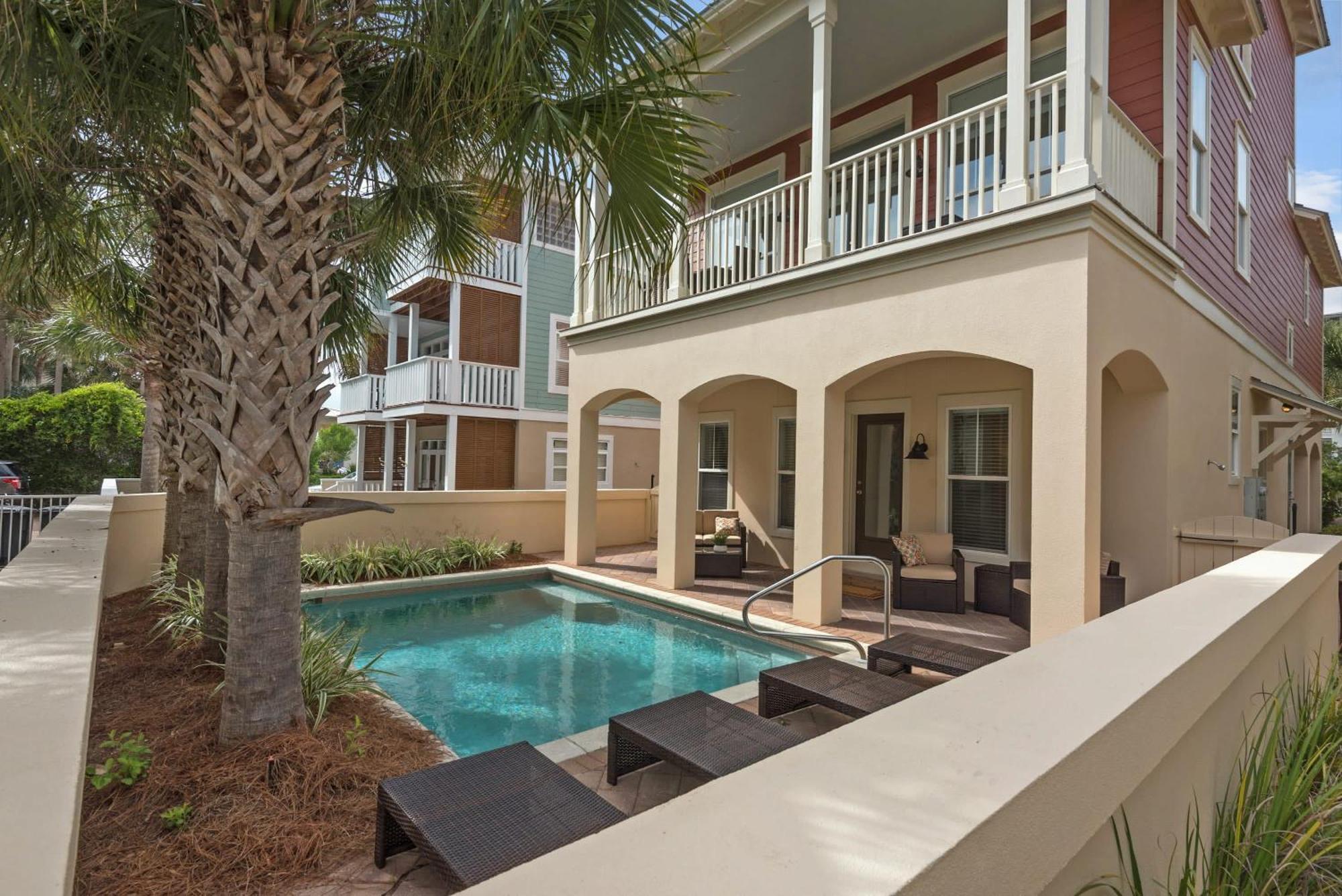 House With Heated Pool 100 Steps From Panama City Beach