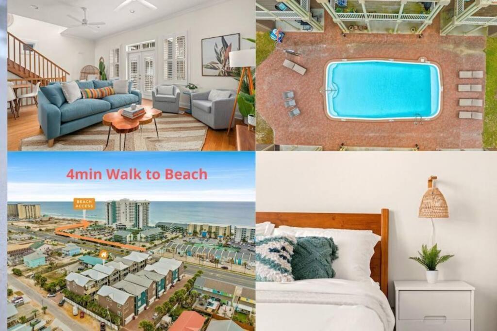 Modern Haues 4 Min Walk To W/ Pool Bbq * Panama City Beach
