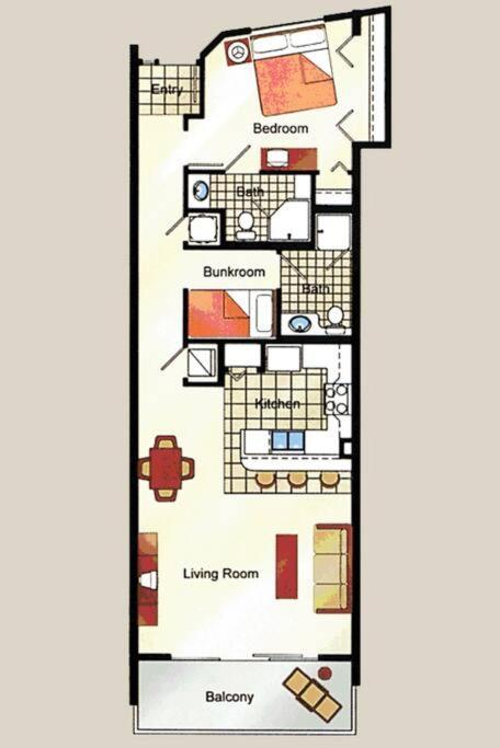 Pineapple Paradise, Front, Newly Renovated, Sleeps 6 Apartment Panama City Beach