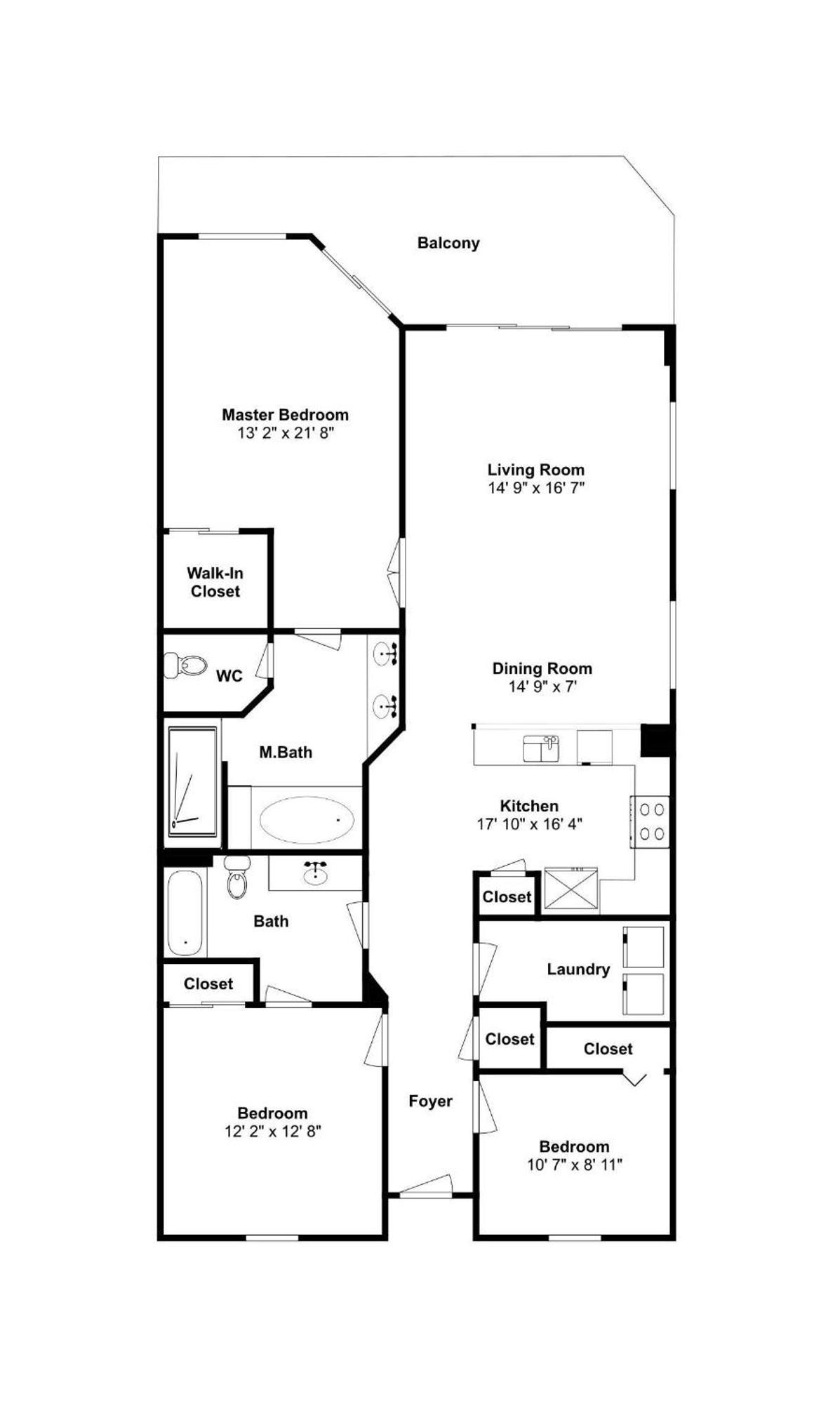 Apartment Grandview East 1305