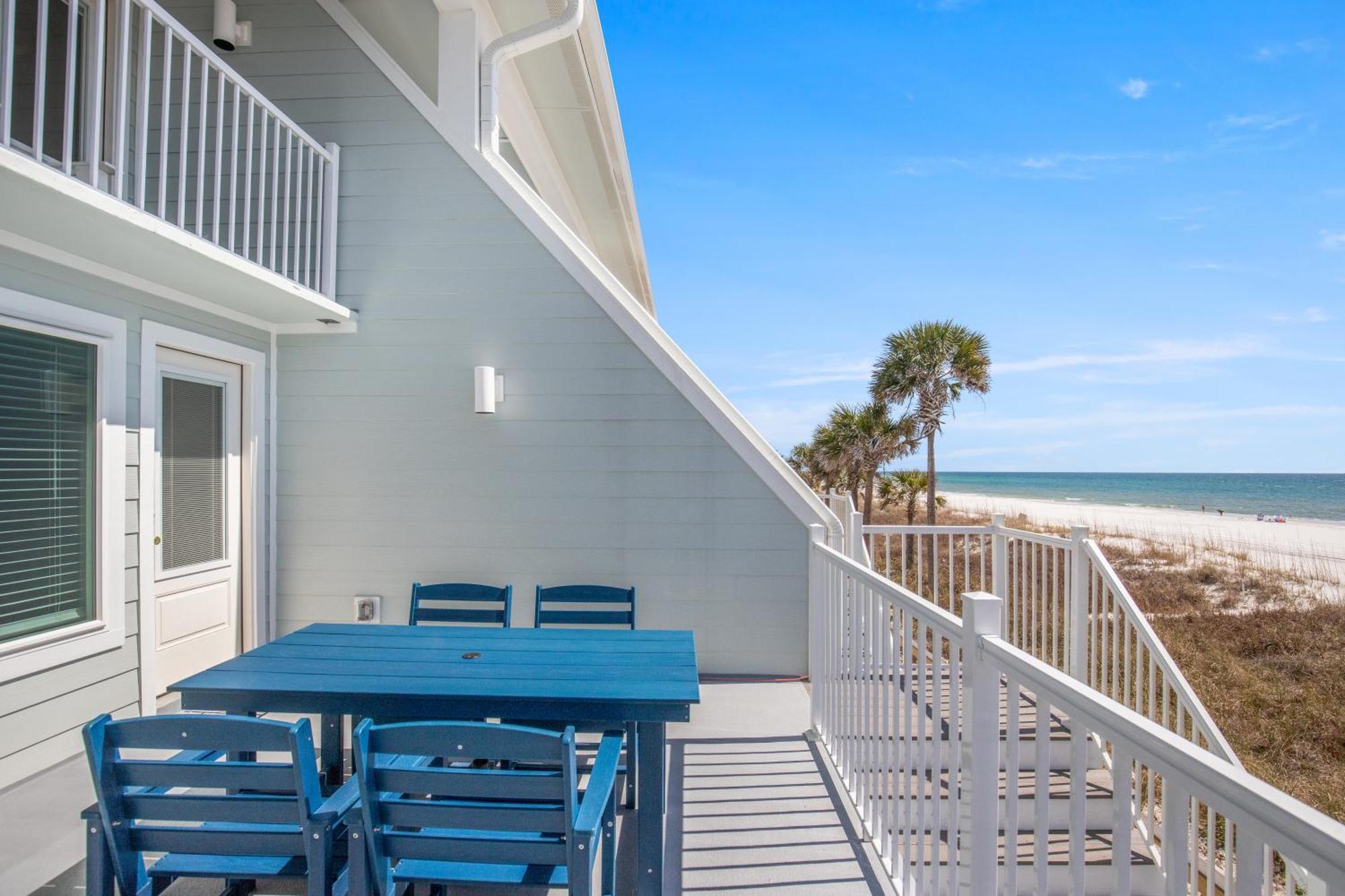 3br, 3ba Beachfront Townhome! Sleeps 11! Ocean View! Steps To The Beach! Panama City Beach