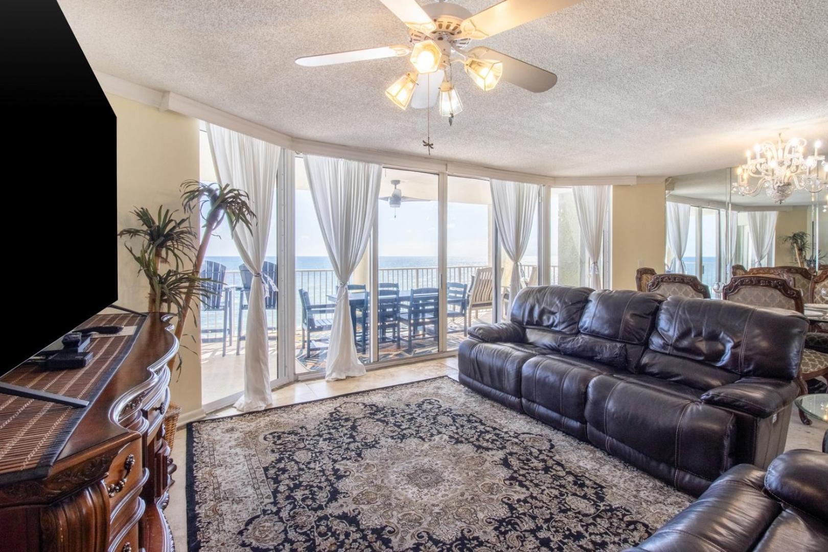 Gulf Front Private Balcony 2 Bed 2 Bath Luxury Apartment Panama City Beach