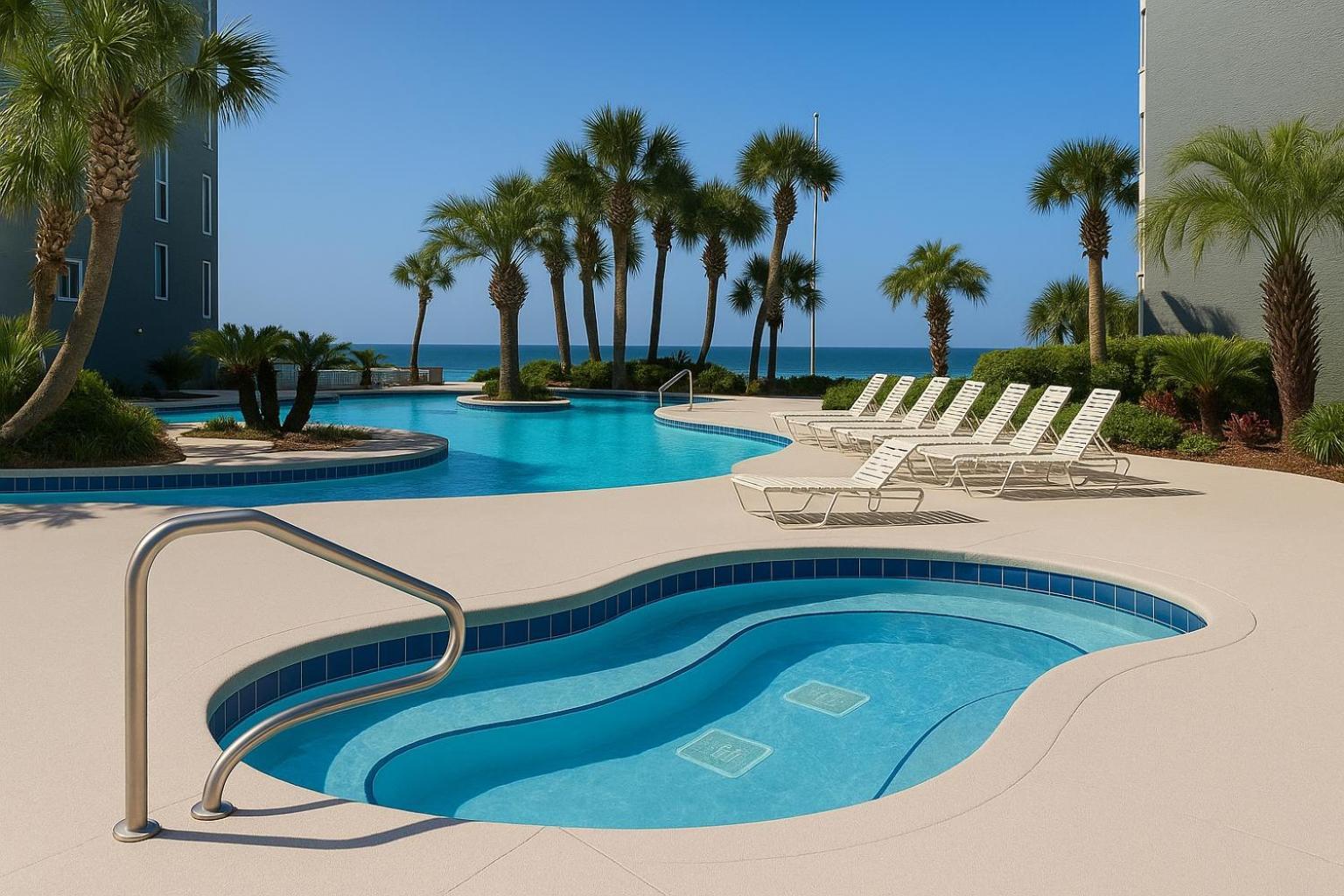 Apartment Gulf Front Private Balcony 2 Bed 2 Bath Luxury