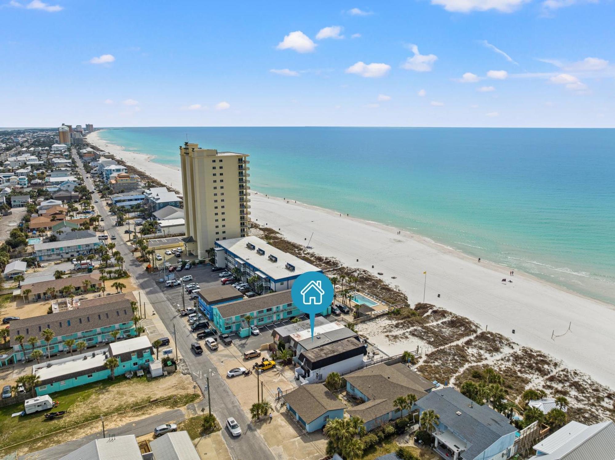 Surf's Up! Pet-friendly, 2br 2ba Beachfront Townhouse, Sleeps 8! * Panama City Beach